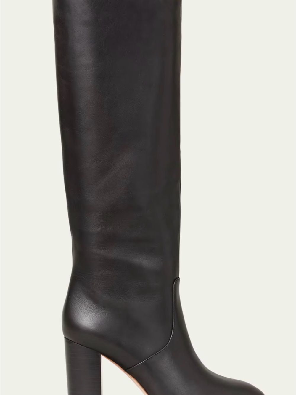 Loeffler Randall Goldy Tall Black Leather Boot